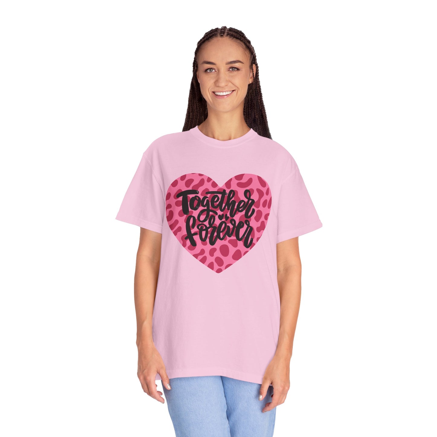Together Forever Cheetah Heart - Comfort Colors Shirt