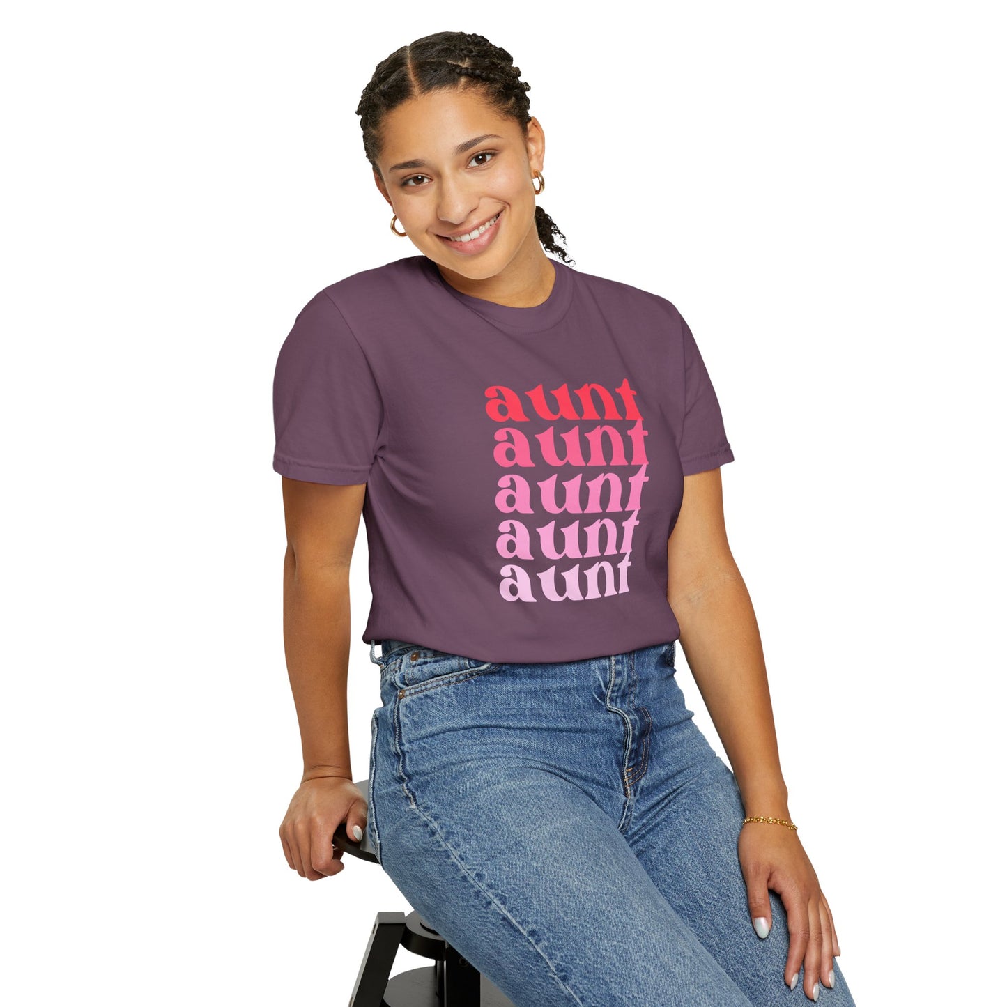 Aunt (Pink) - Comfort Colors Shirt