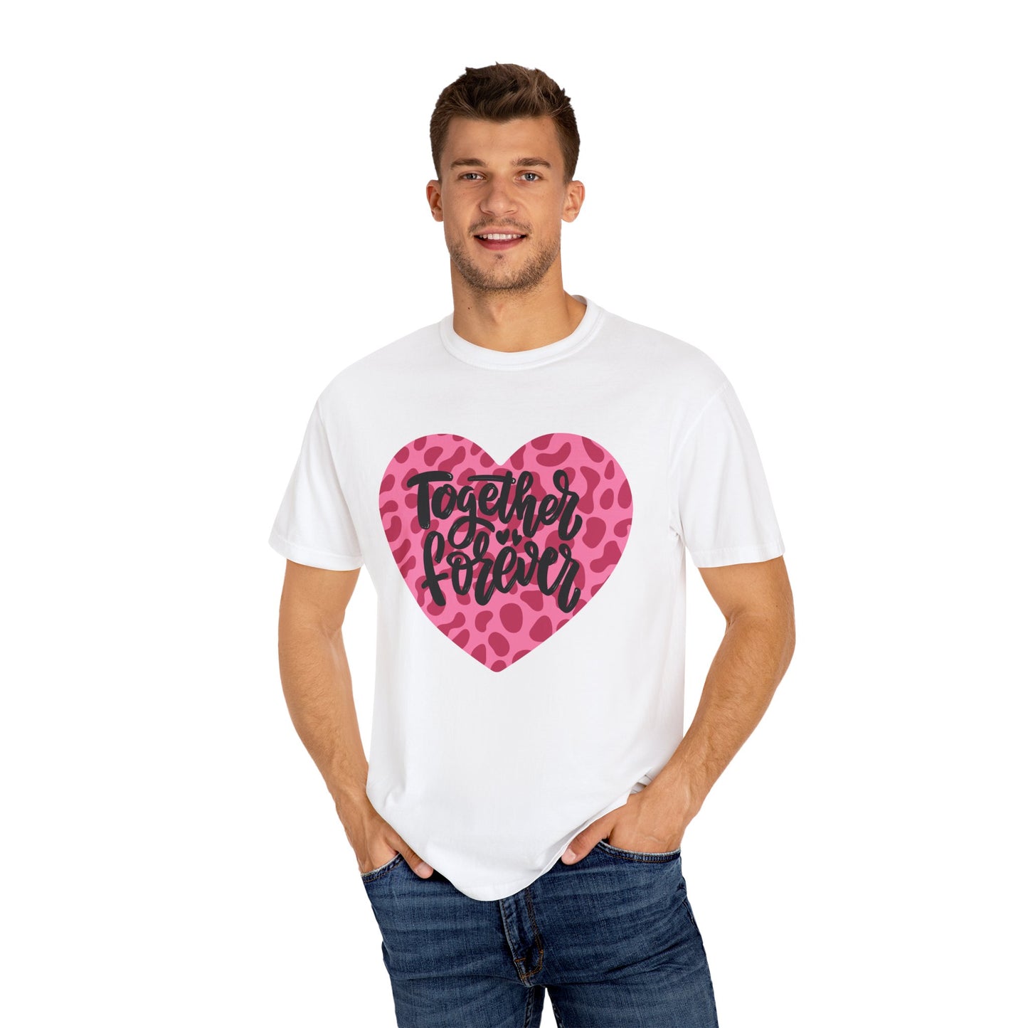 Together Forever Cheetah Heart - Comfort Colors Shirt