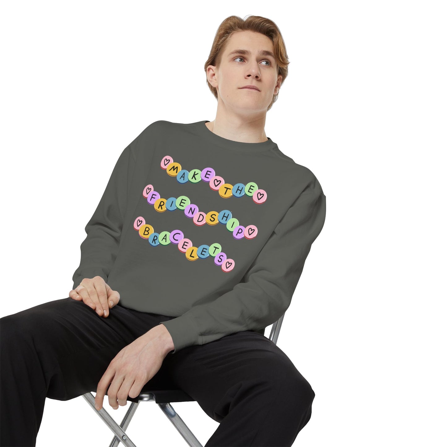 Make The Friendship Bracelets - Comfort Colors Sweatshirt