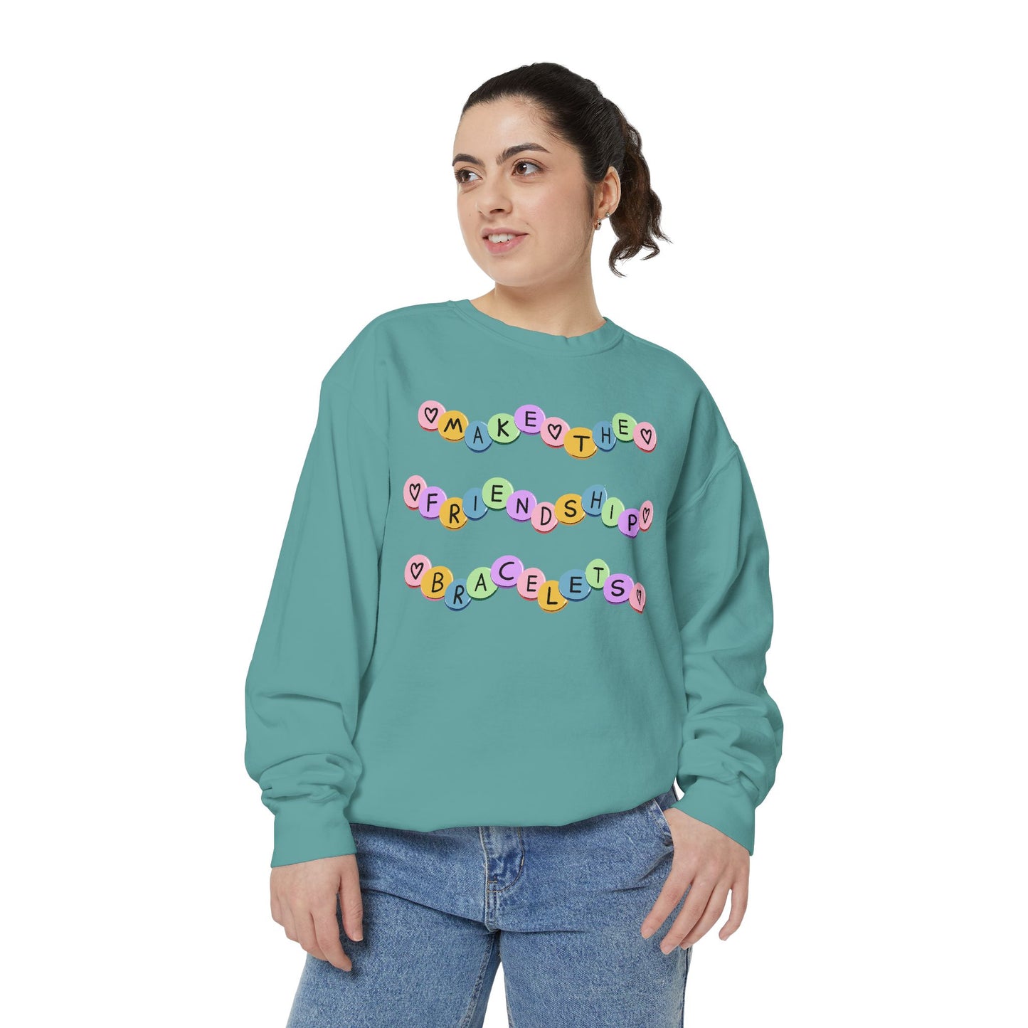 Make The Friendship Bracelets - Comfort Colors Sweatshirt