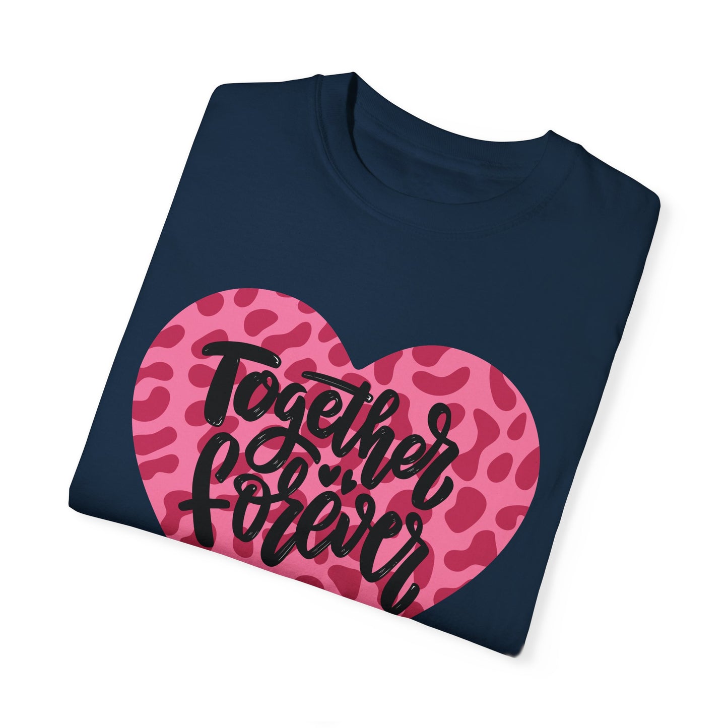 Together Forever Cheetah Heart - Comfort Colors Shirt