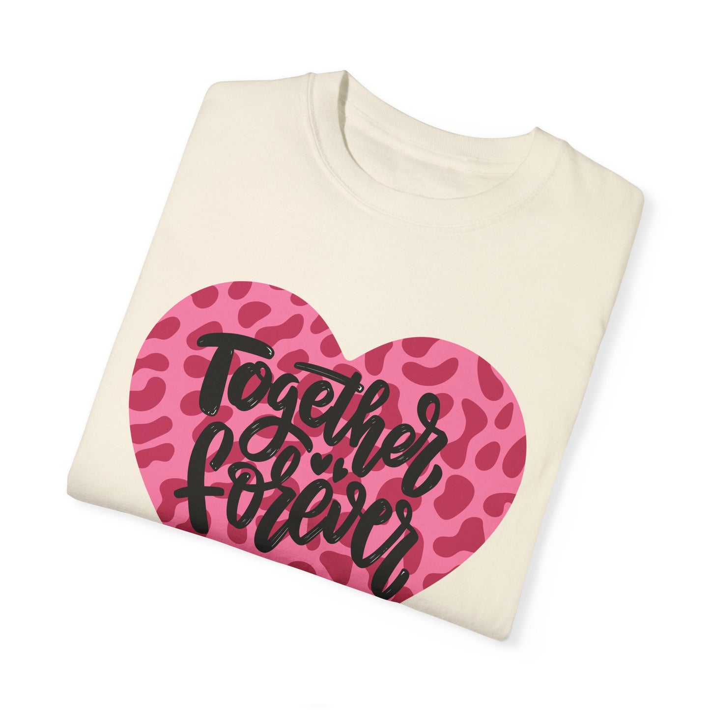 Together Forever Cheetah Heart - Comfort Colors Shirt