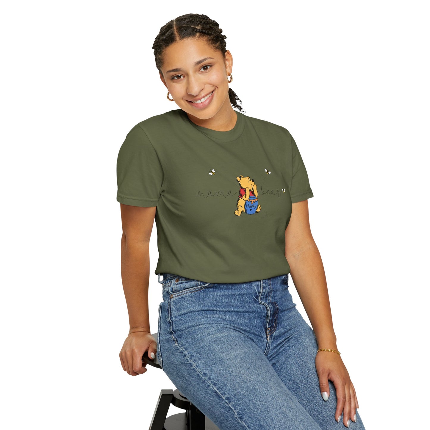 Mama Bear (Pooh Bear & Hunny) - Comfort Colors Shirt