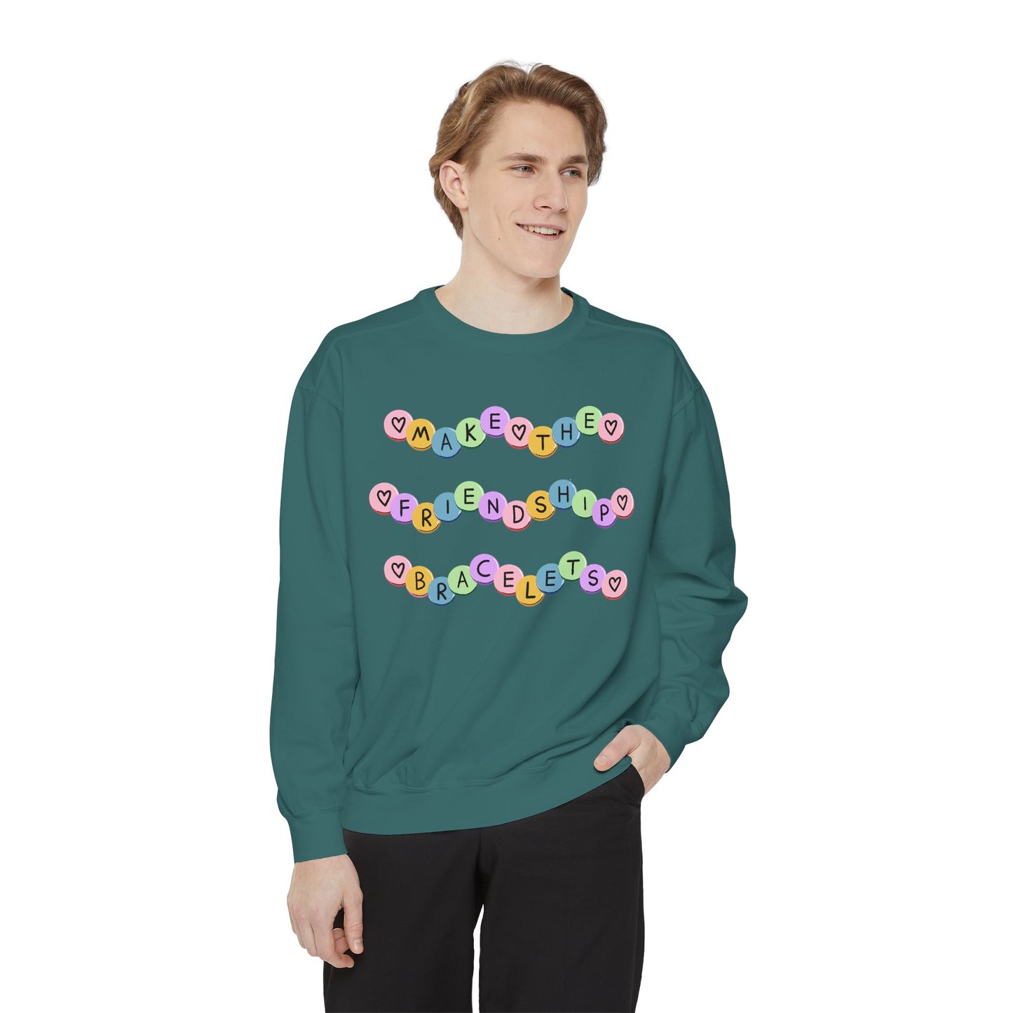 Make The Friendship Bracelets - Comfort Colors Sweatshirt