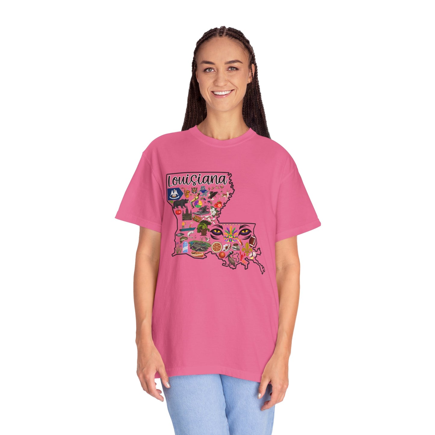 Beautiful State of Louisiana - Comfort Colors Shirt