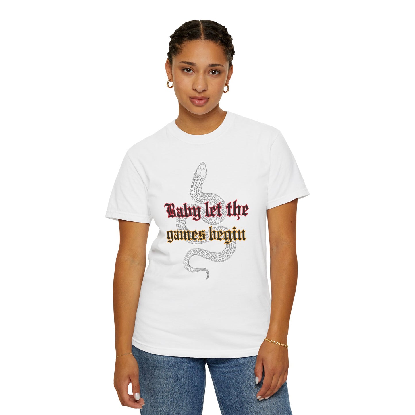 Baby Let The Games Begin - Comfort Colors Shirt