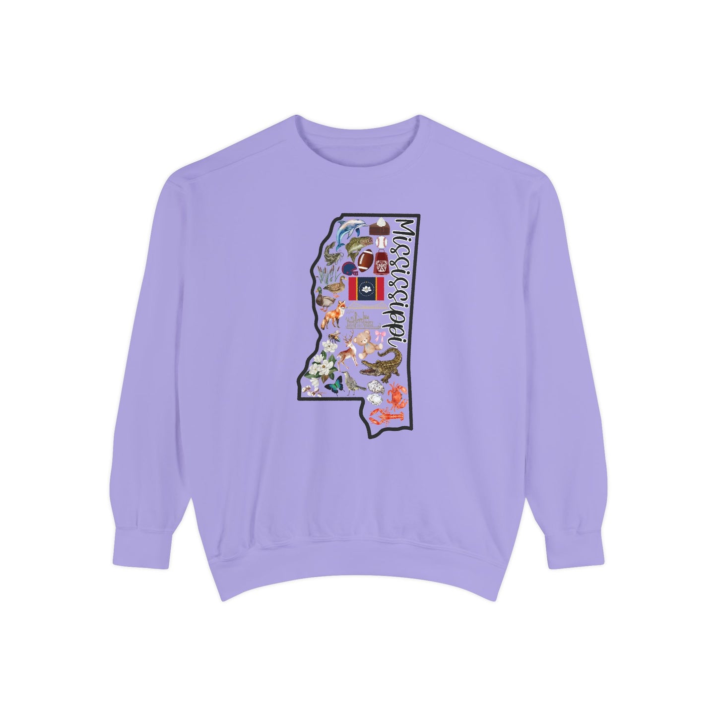 Beautiful State of Mississippi - Comfort Colors Sweatshirt