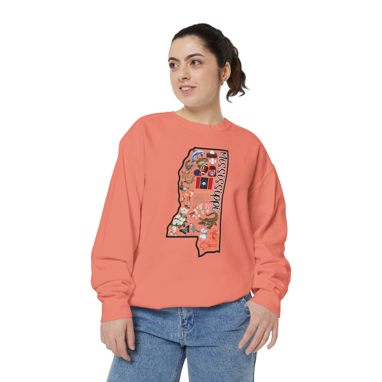 Beautiful State of Mississippi - Comfort Colors Sweatshirt