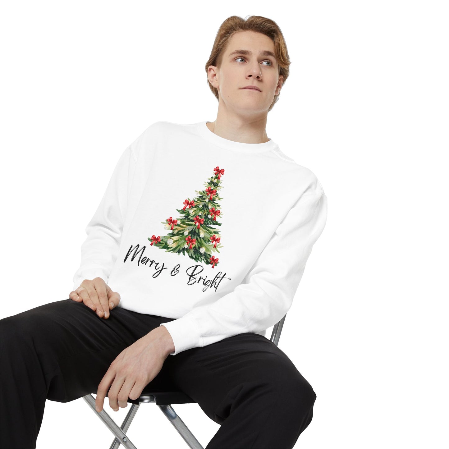 Merry & Bright - Comfort Colors Sweatshirt
