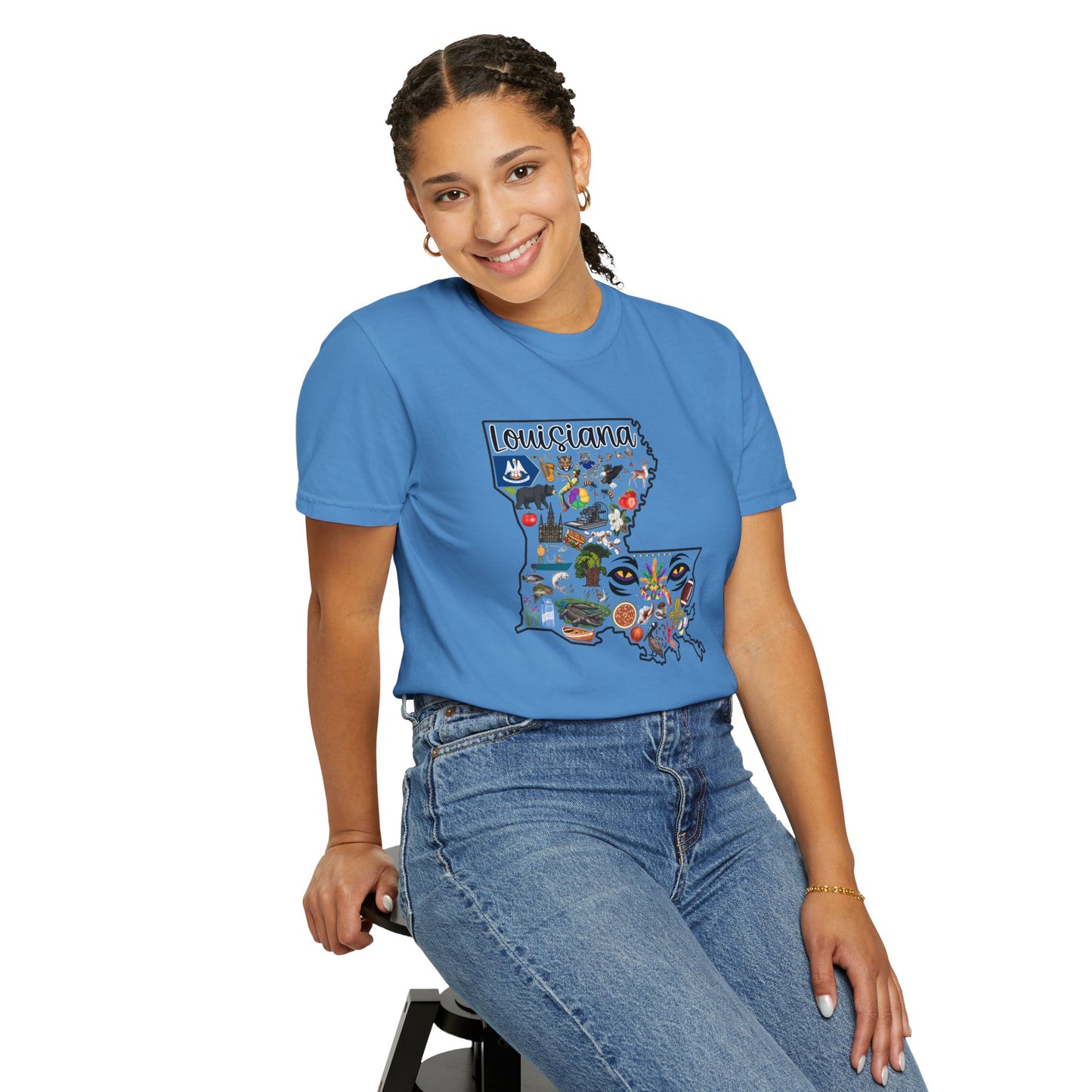 Beautiful State of Louisiana - Comfort Colors Shirt