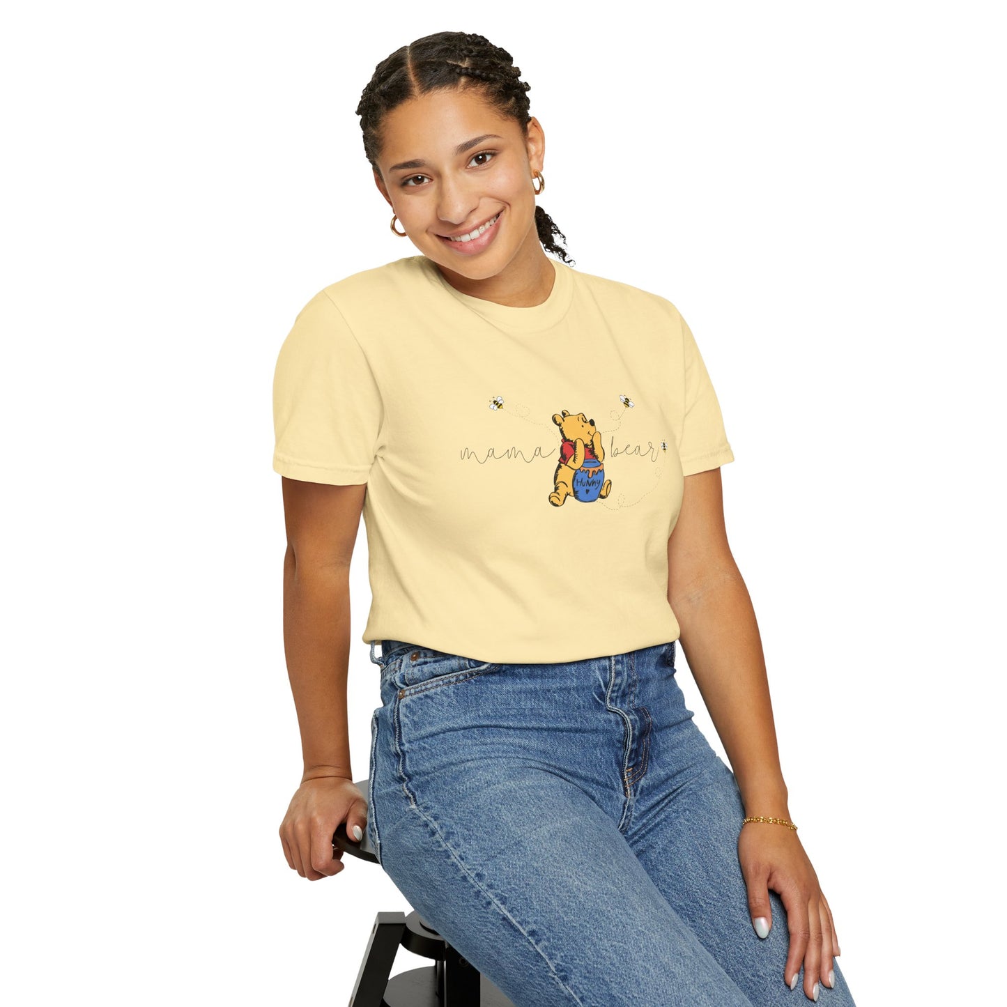 Mama Bear (Pooh Bear & Hunny) - Comfort Colors Shirt
