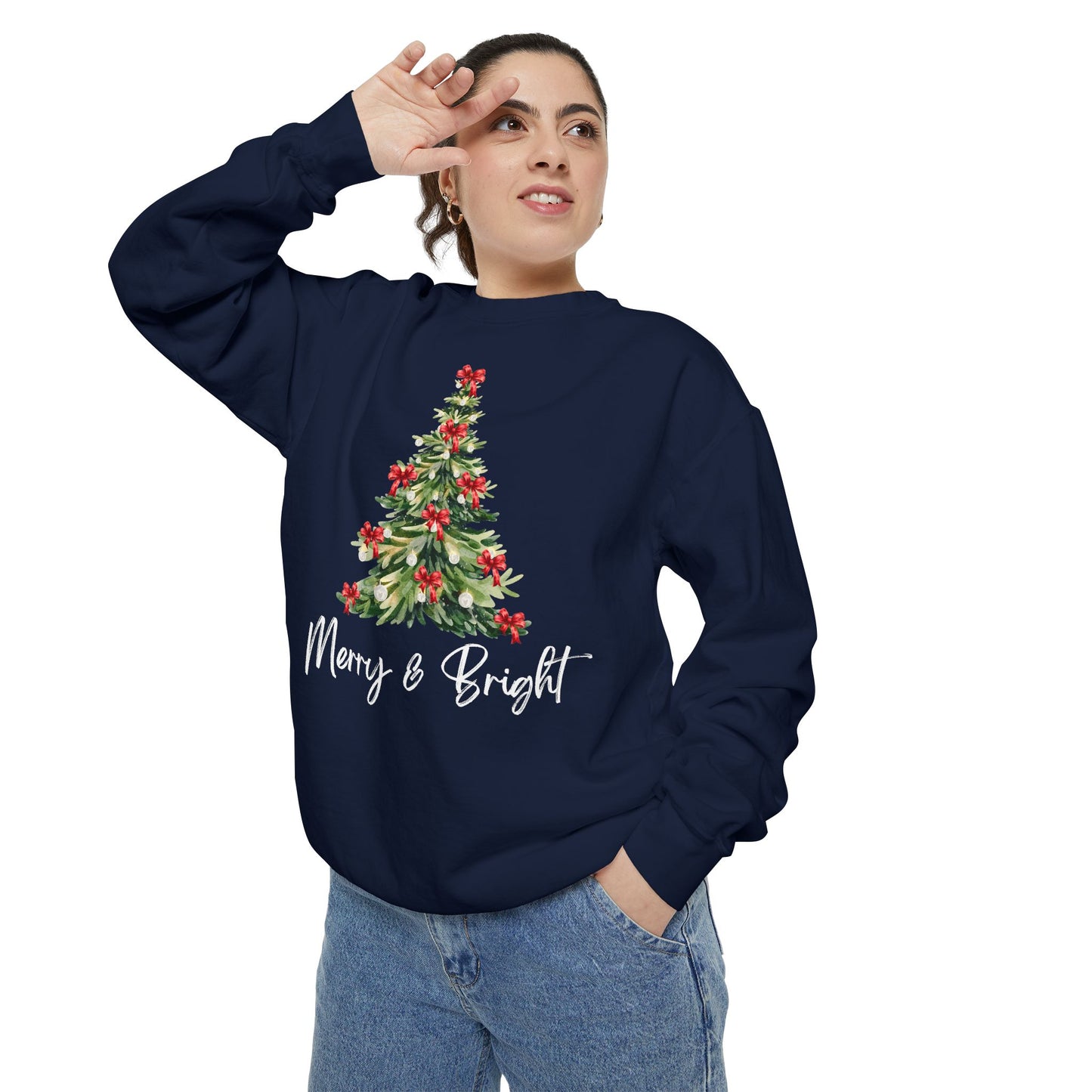 Merry & Bright - Comfort Colors Sweatshirt