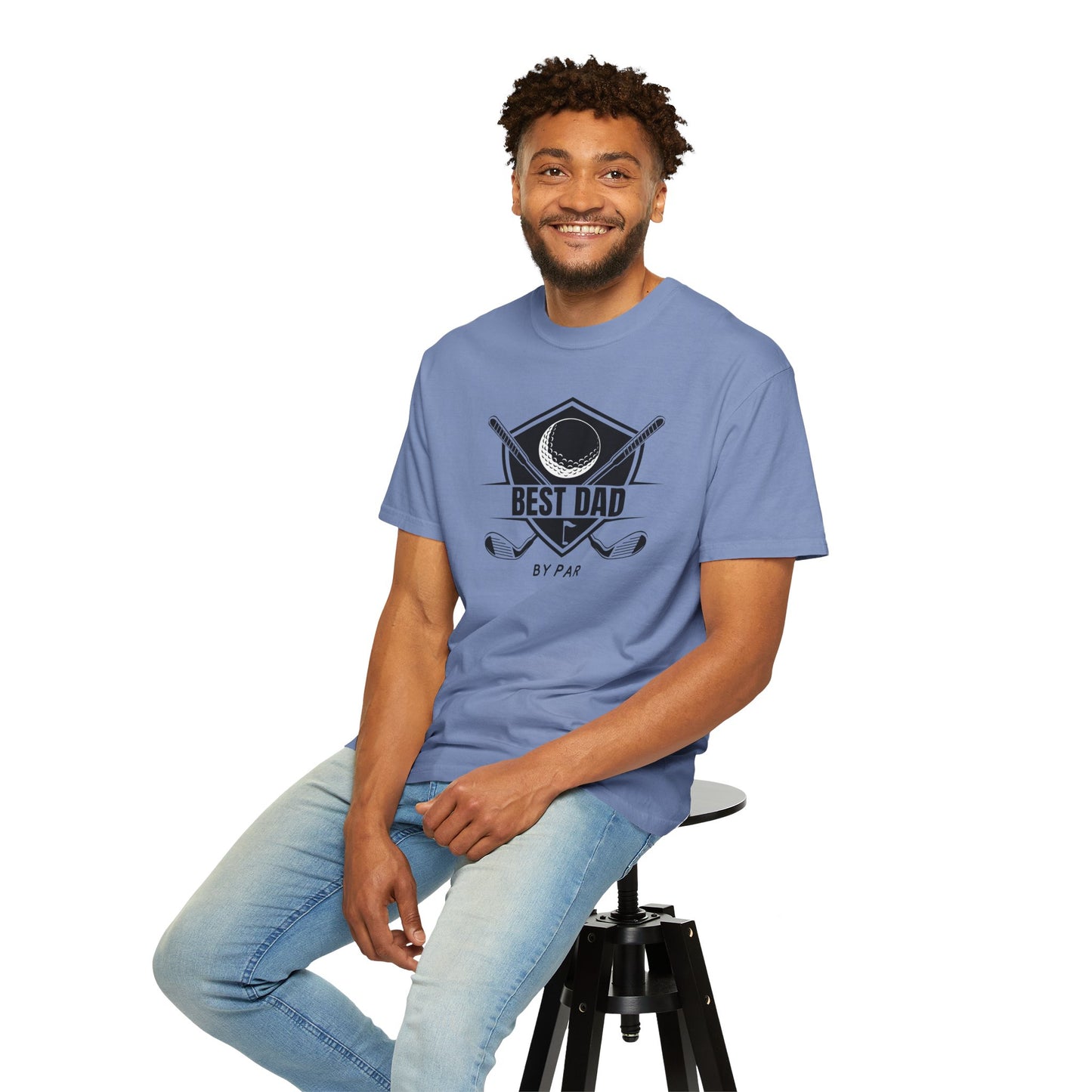 Best Dad By Par - Comfort Colors Shirt
