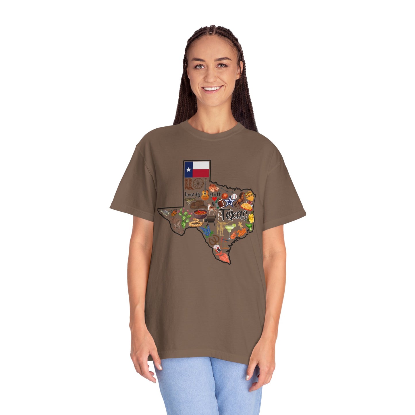 Beautiful State of Texas - Comfort Colors Shirt