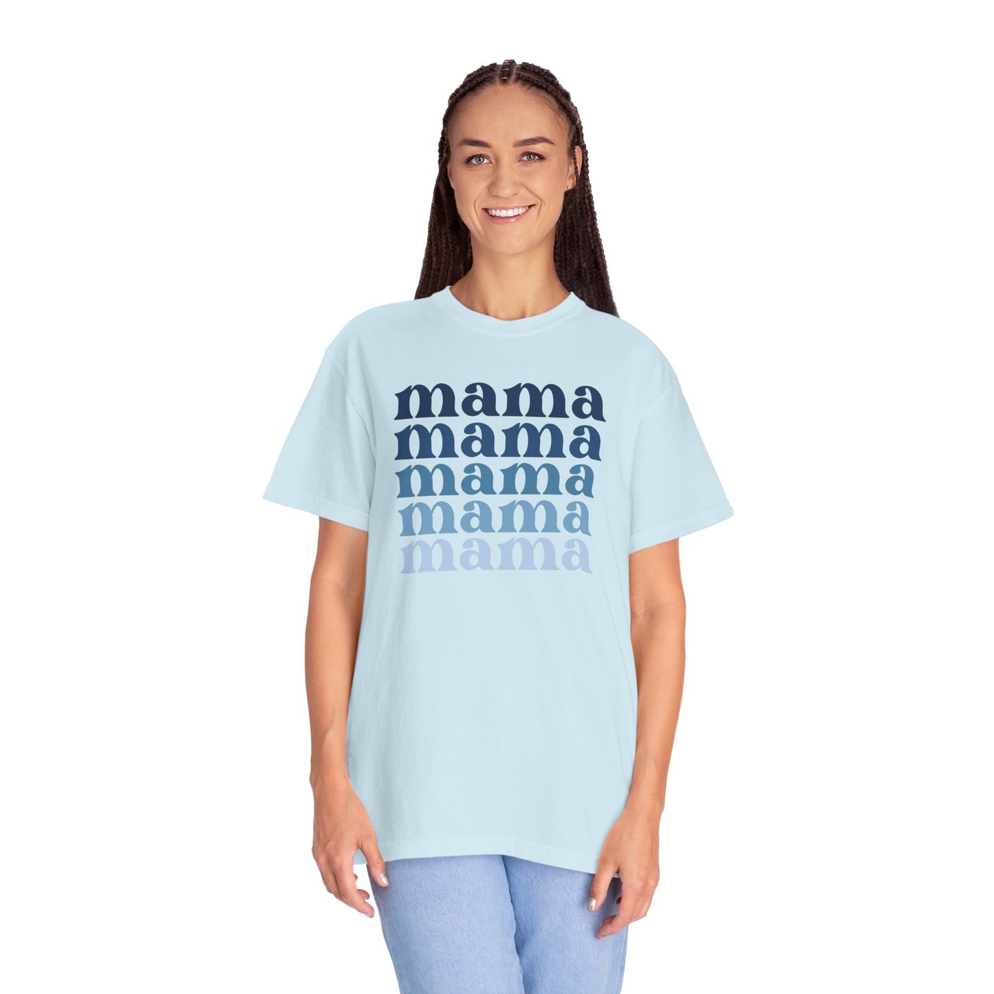 Mama (Blue) - Comfort Colors Shirt