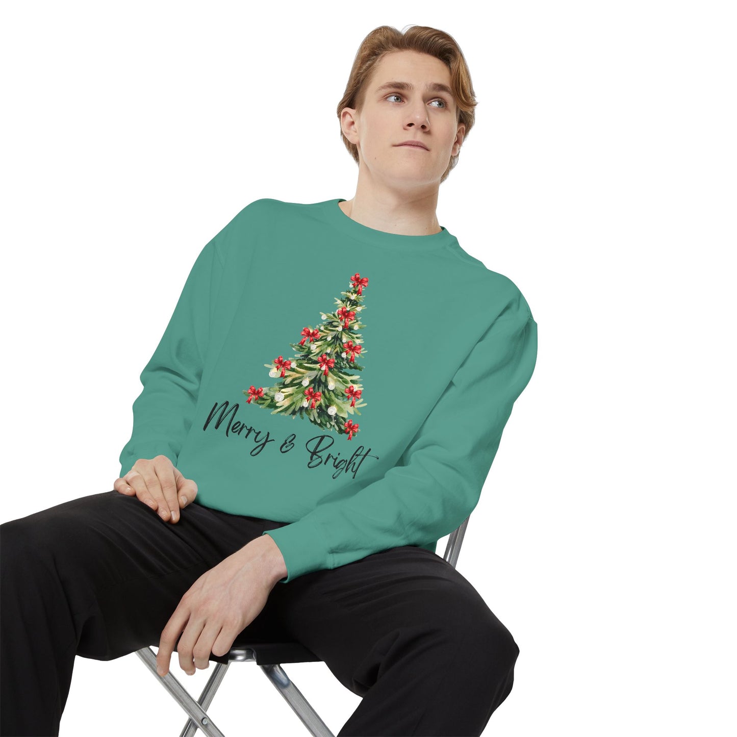 Merry & Bright - Comfort Colors Sweatshirt