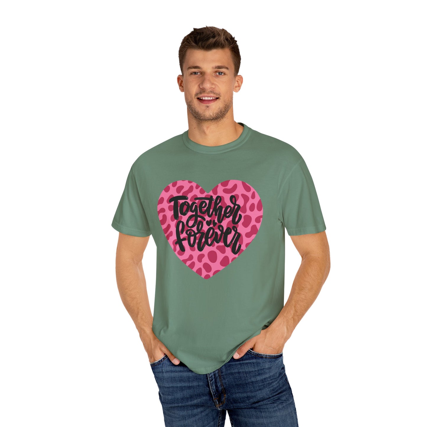 Together Forever Cheetah Heart - Comfort Colors Shirt