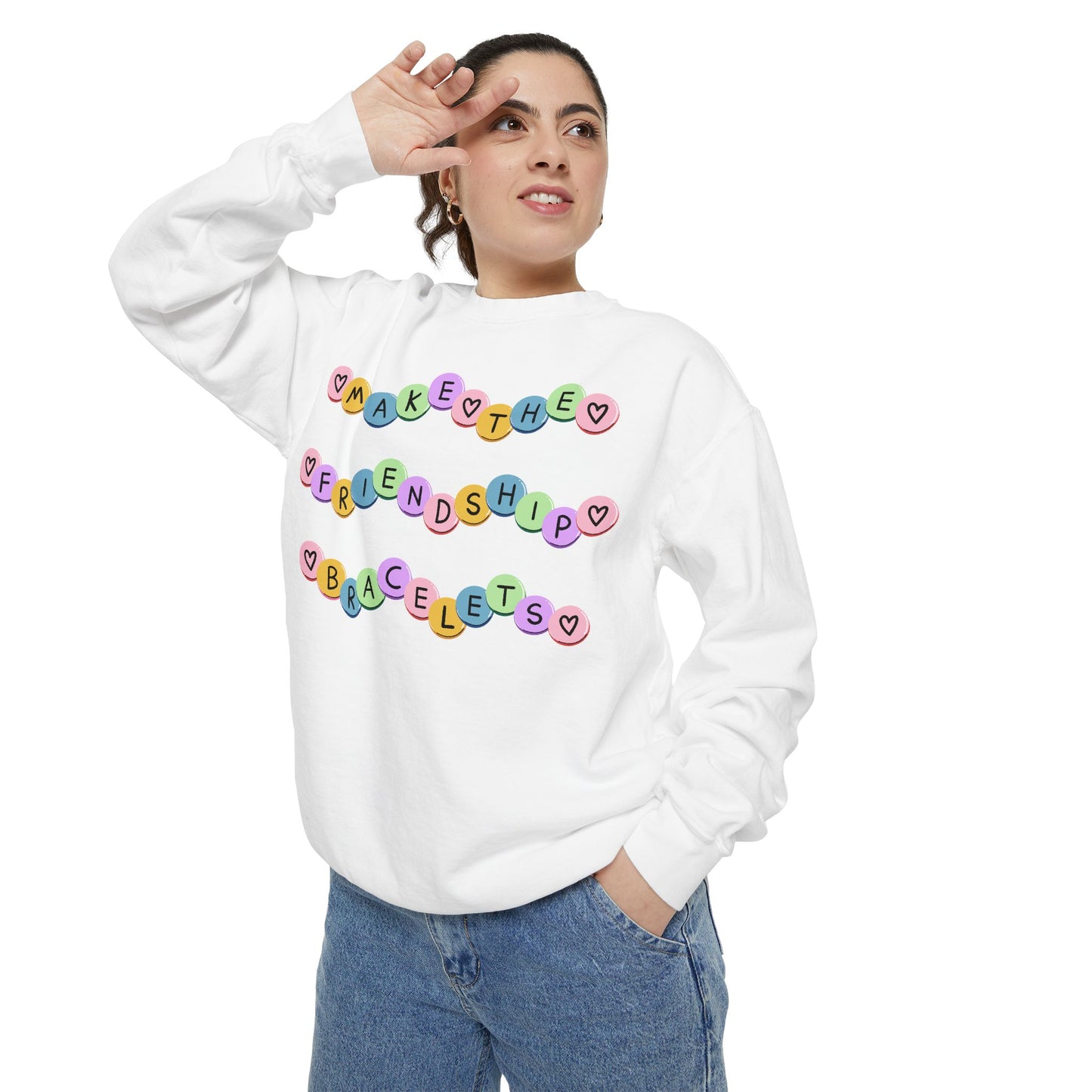 Make The Friendship Bracelets - Comfort Colors Sweatshirt