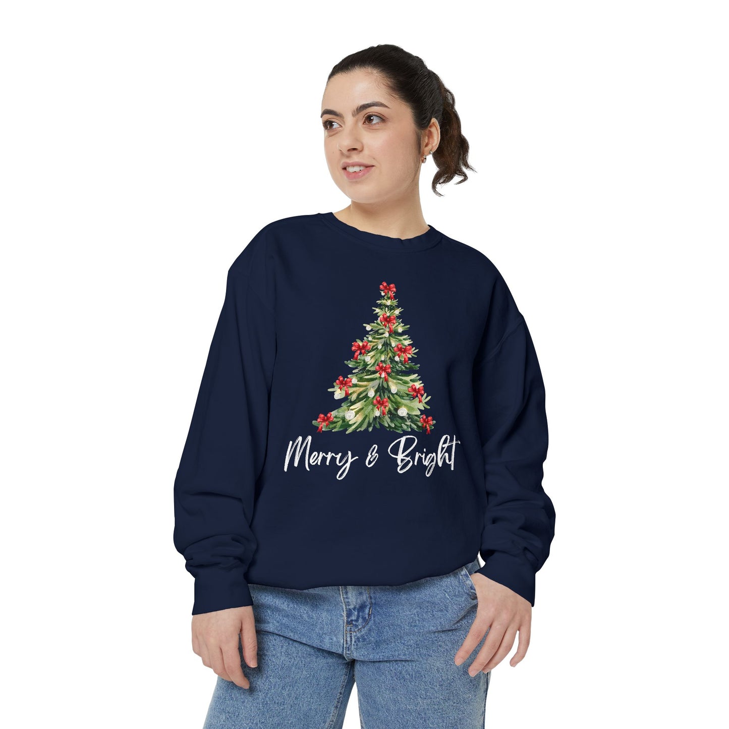 Merry & Bright - Comfort Colors Sweatshirt