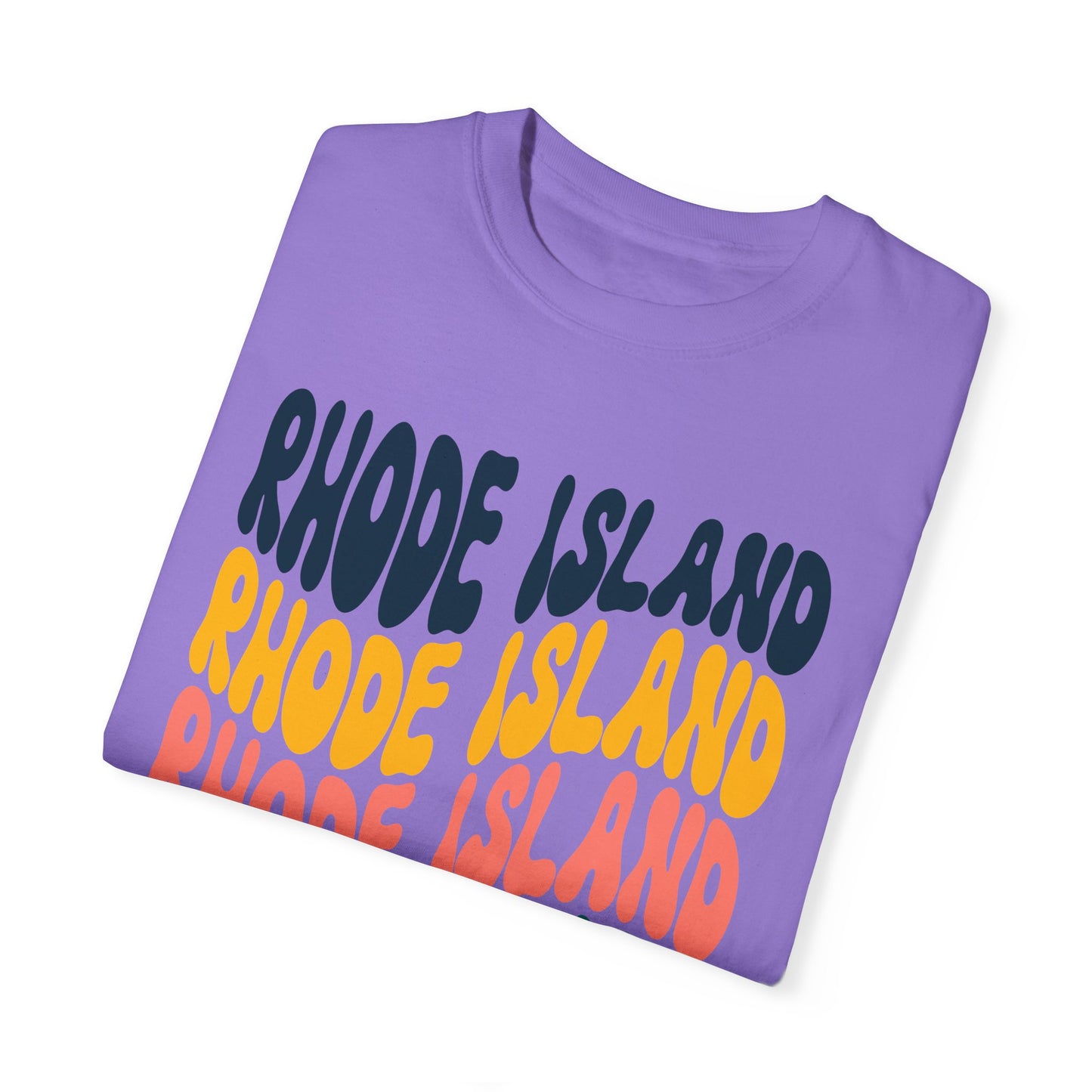 Retro Rhode Island - Comfort Colors Shirt