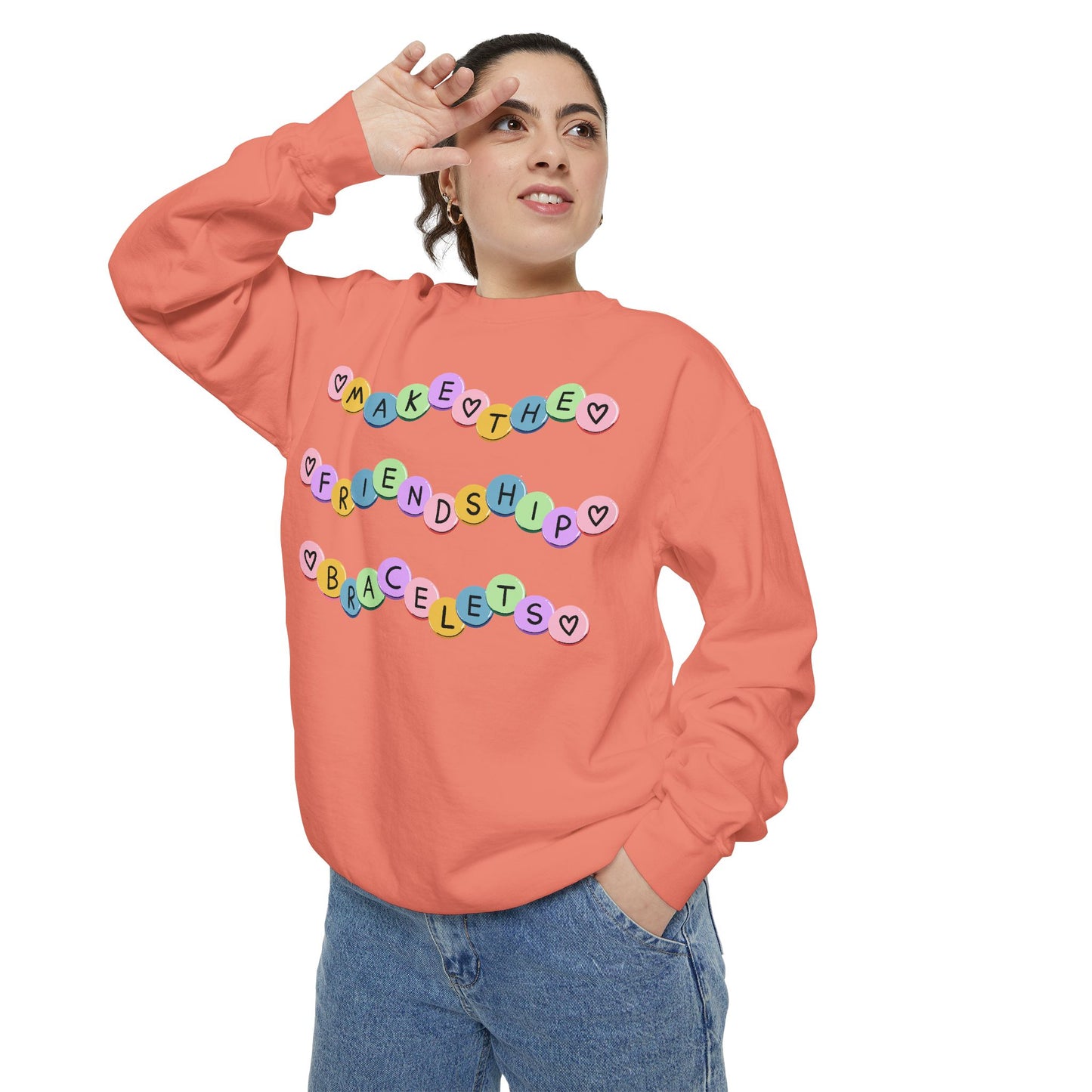Make The Friendship Bracelets - Comfort Colors Sweatshirt