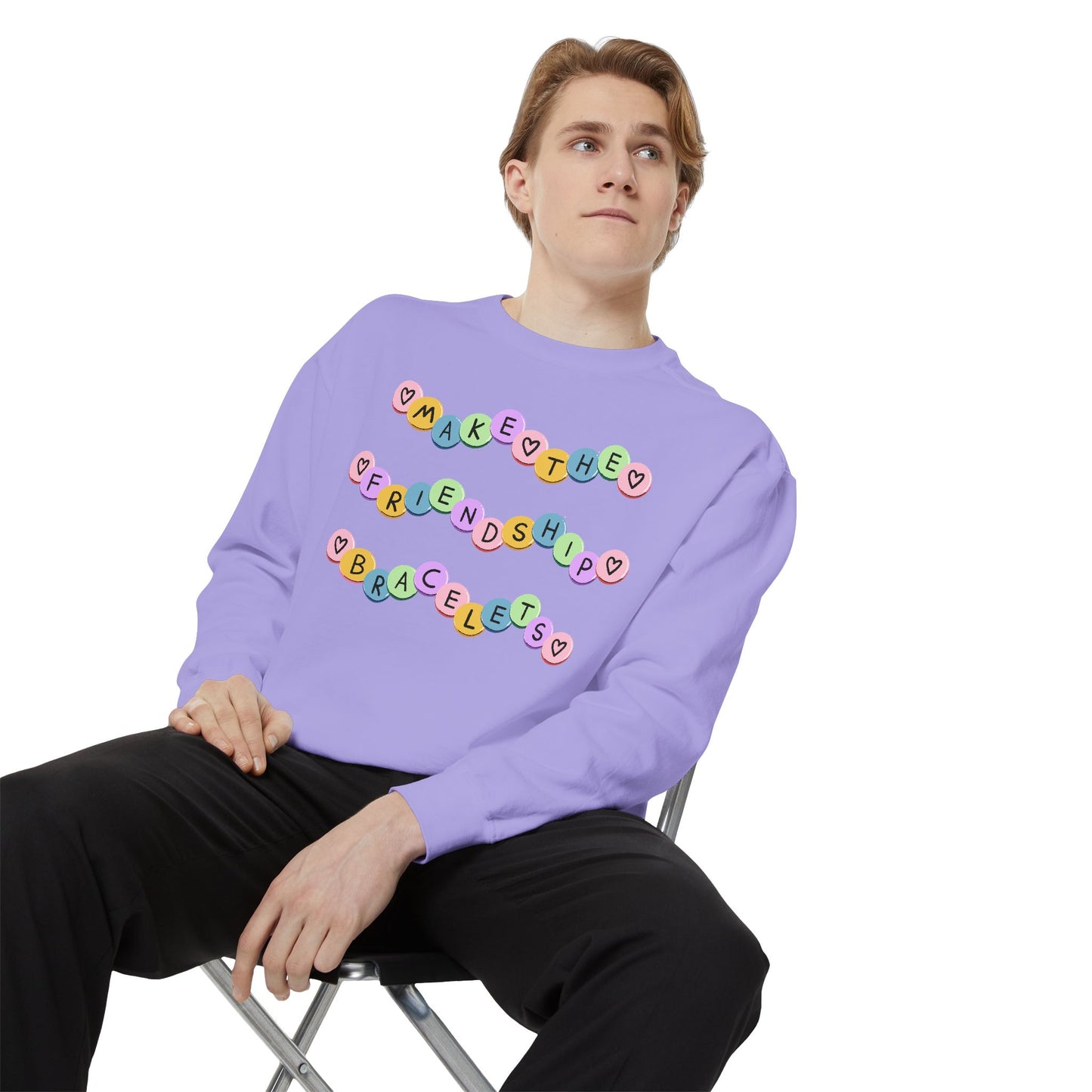 Make The Friendship Bracelets - Comfort Colors Sweatshirt