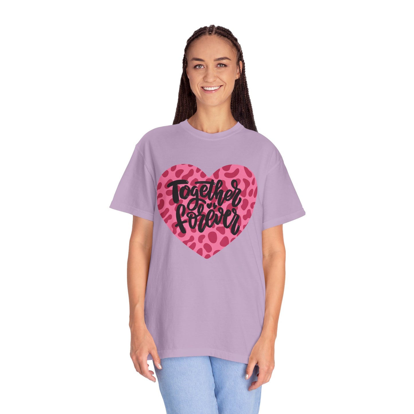 Together Forever Cheetah Heart - Comfort Colors Shirt