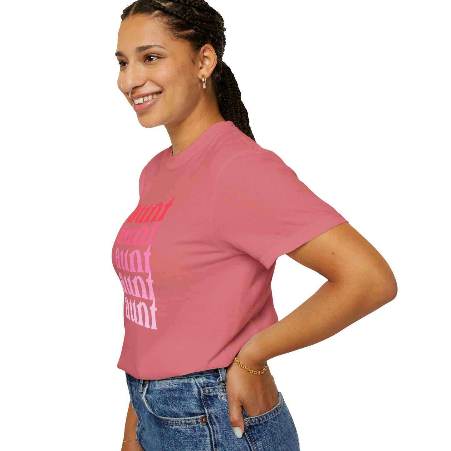 Aunt (Pink) - Comfort Colors Shirt