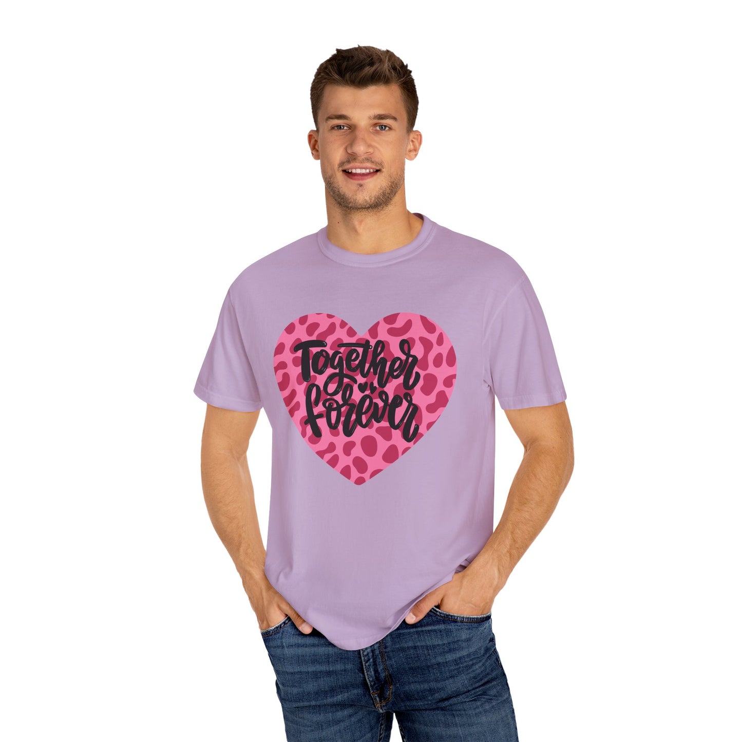 Together Forever Cheetah Heart - Comfort Colors Shirt