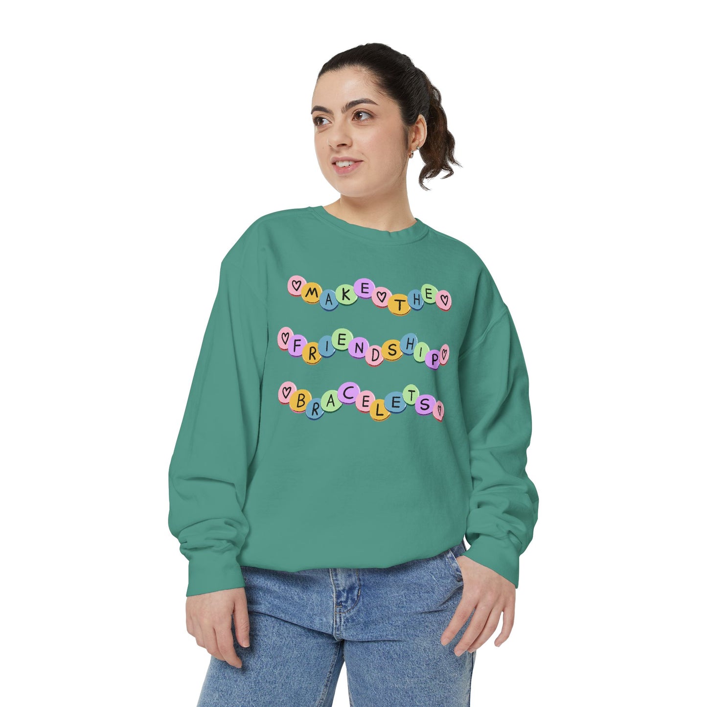 Make The Friendship Bracelets - Comfort Colors Sweatshirt