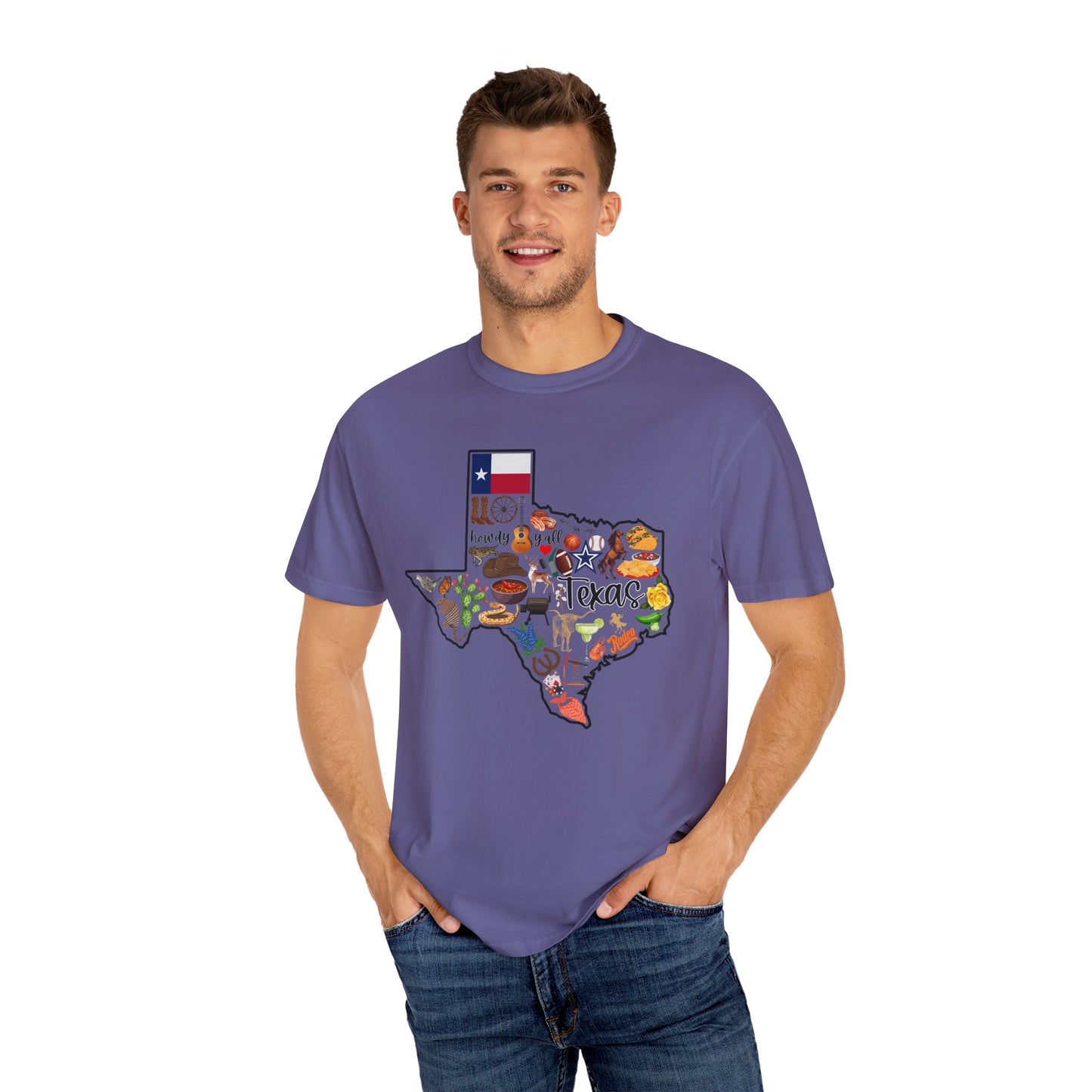 Beautiful State of Texas - Comfort Colors Shirt