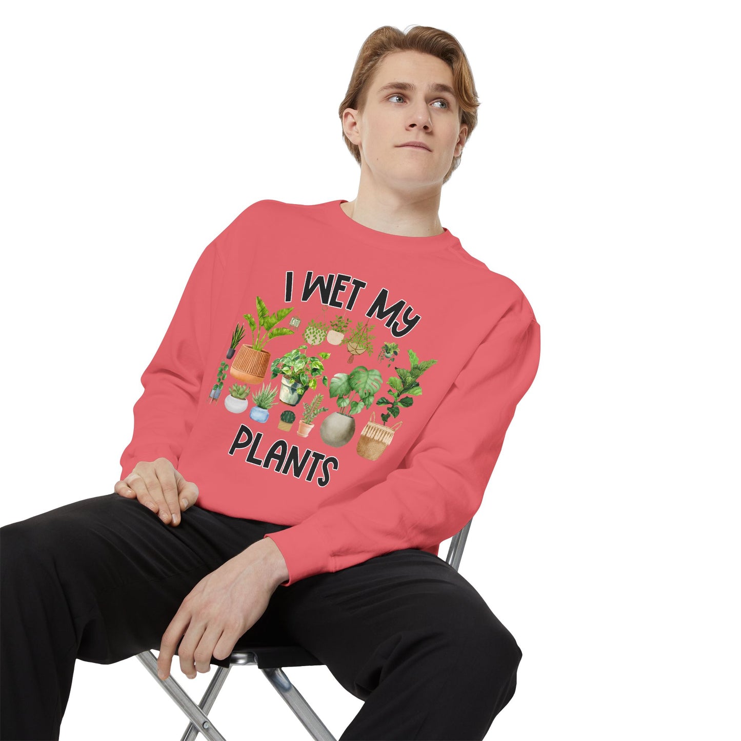 I Wet My Plants - Comfort Colors Sweatshirt