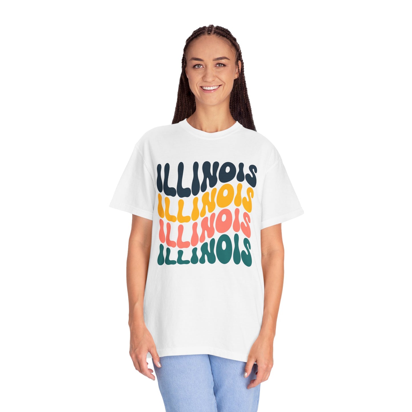 Retro Illinois - Comfort Colors Shirt