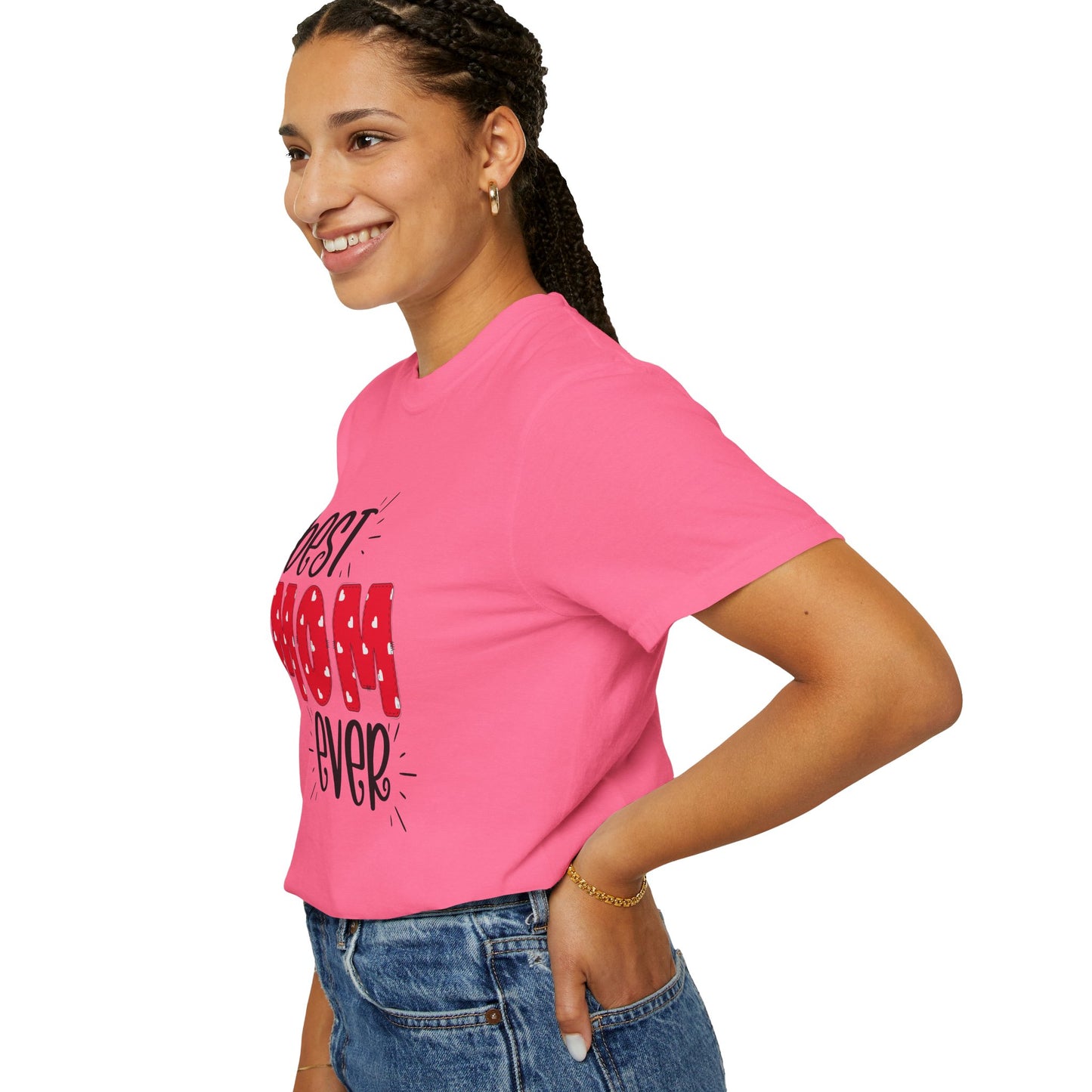 Best Mom Ever (Red) - Comfort Colors Shirt