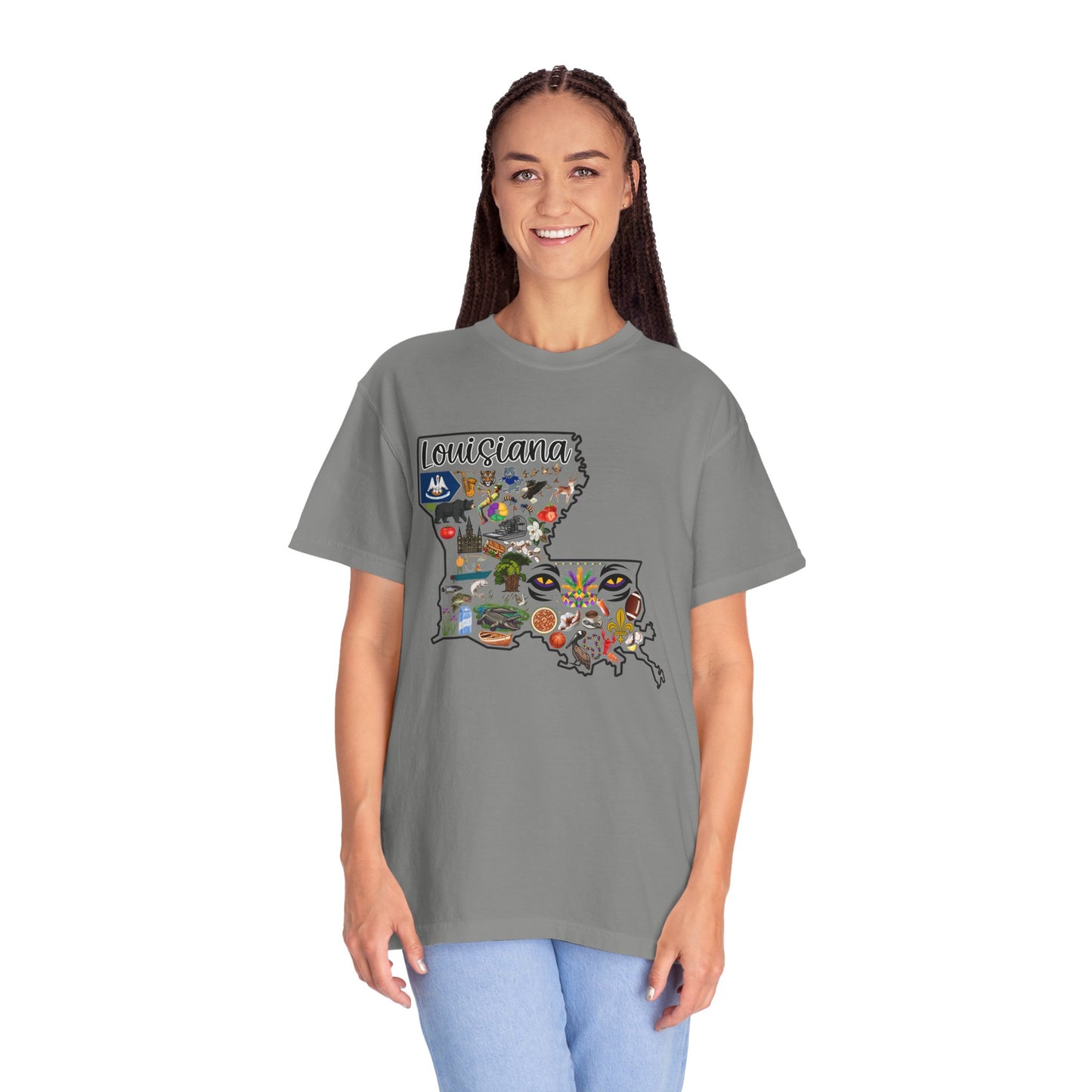 Beautiful State of Louisiana - Comfort Colors Shirt