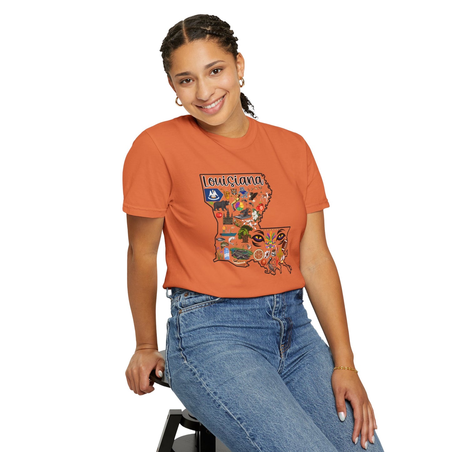 Beautiful State of Louisiana - Comfort Colors Shirt