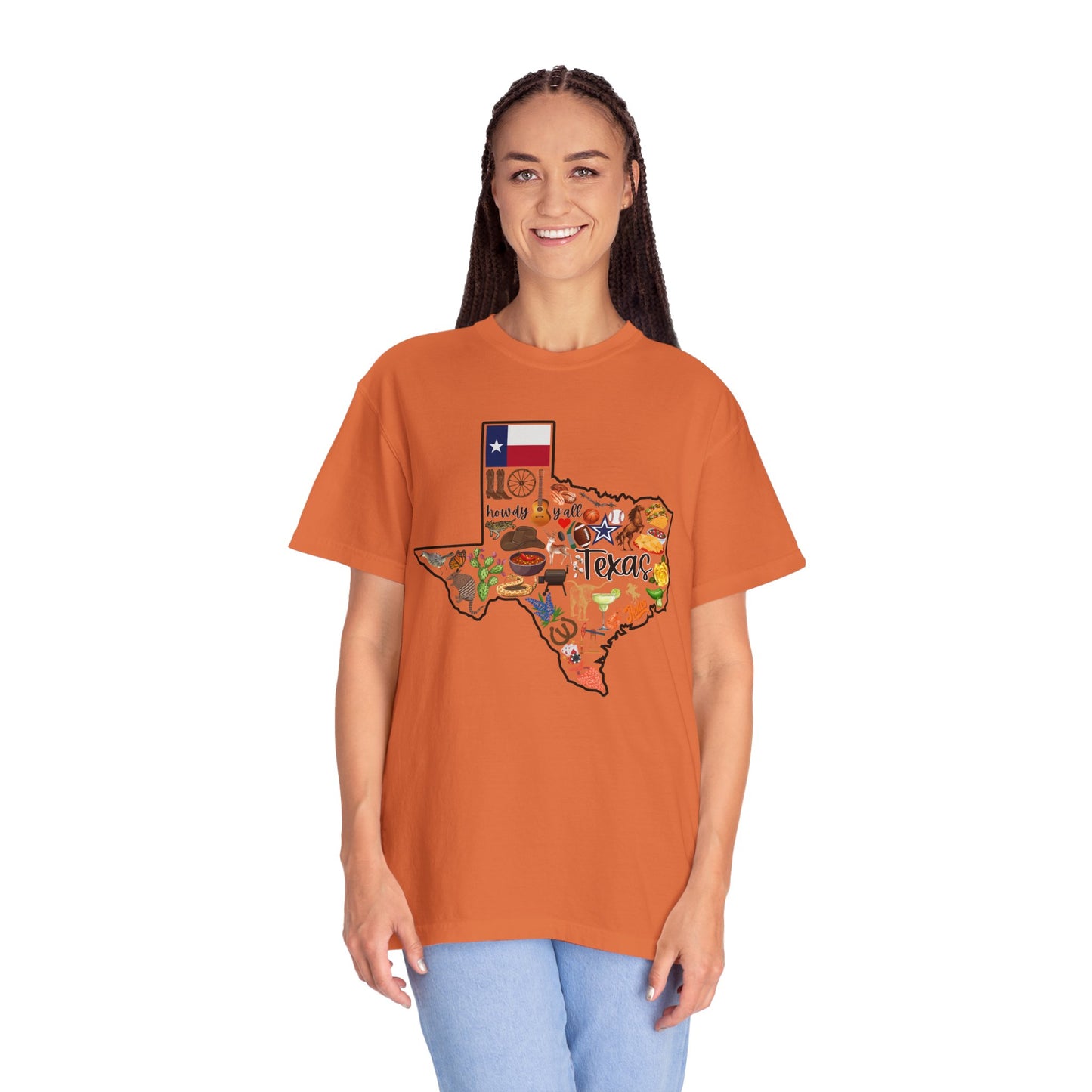 Beautiful State of Texas - Comfort Colors Shirt