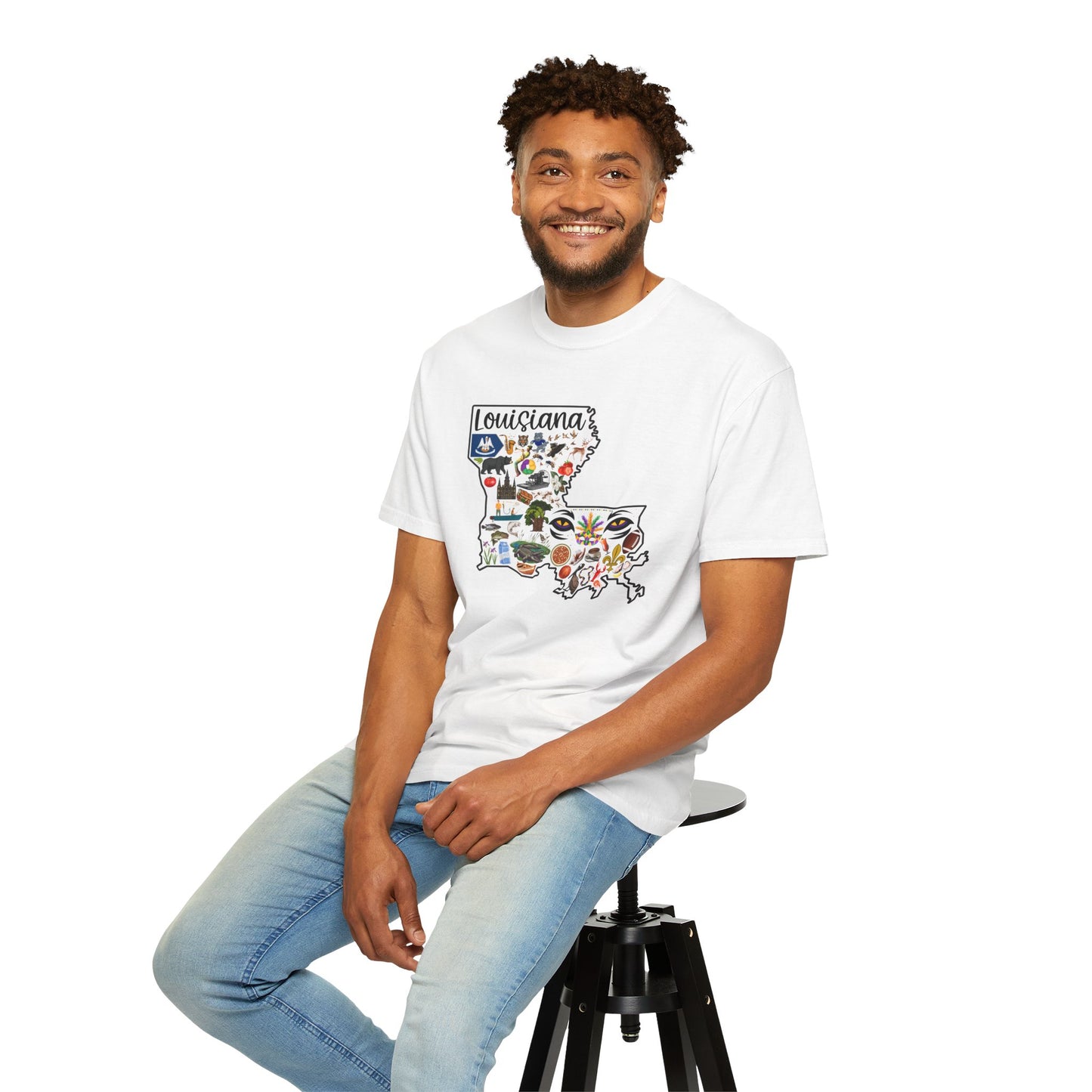 Beautiful State of Louisiana - Comfort Colors Shirt
