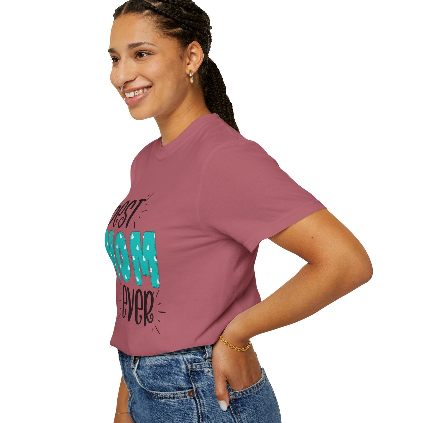 Best Mom Ever (Blue) - Comfort Colors Shirt
