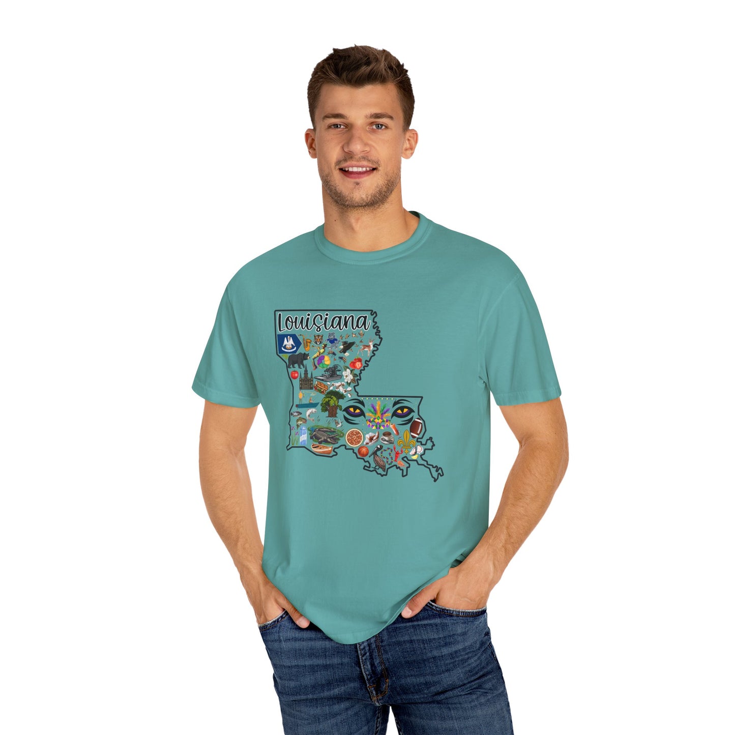 Beautiful State of Louisiana - Comfort Colors Shirt