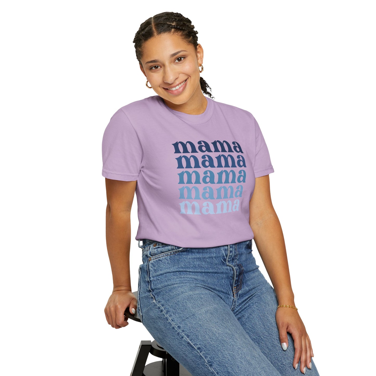 Mama (Blue) - Comfort Colors Shirt