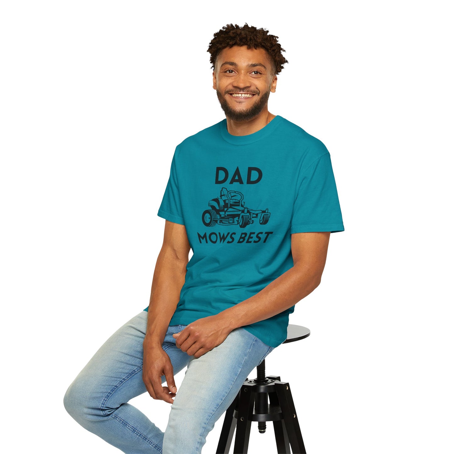 Dad Mows Best - Comfort Colors Shirt