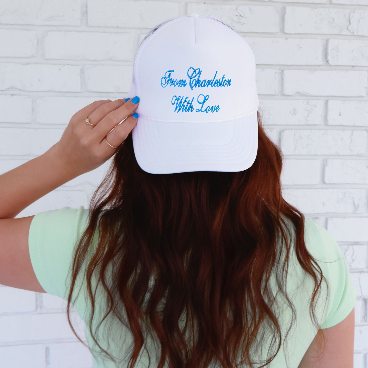 Custom Embroidered Trucker Hat - From *Custom Location* With Love