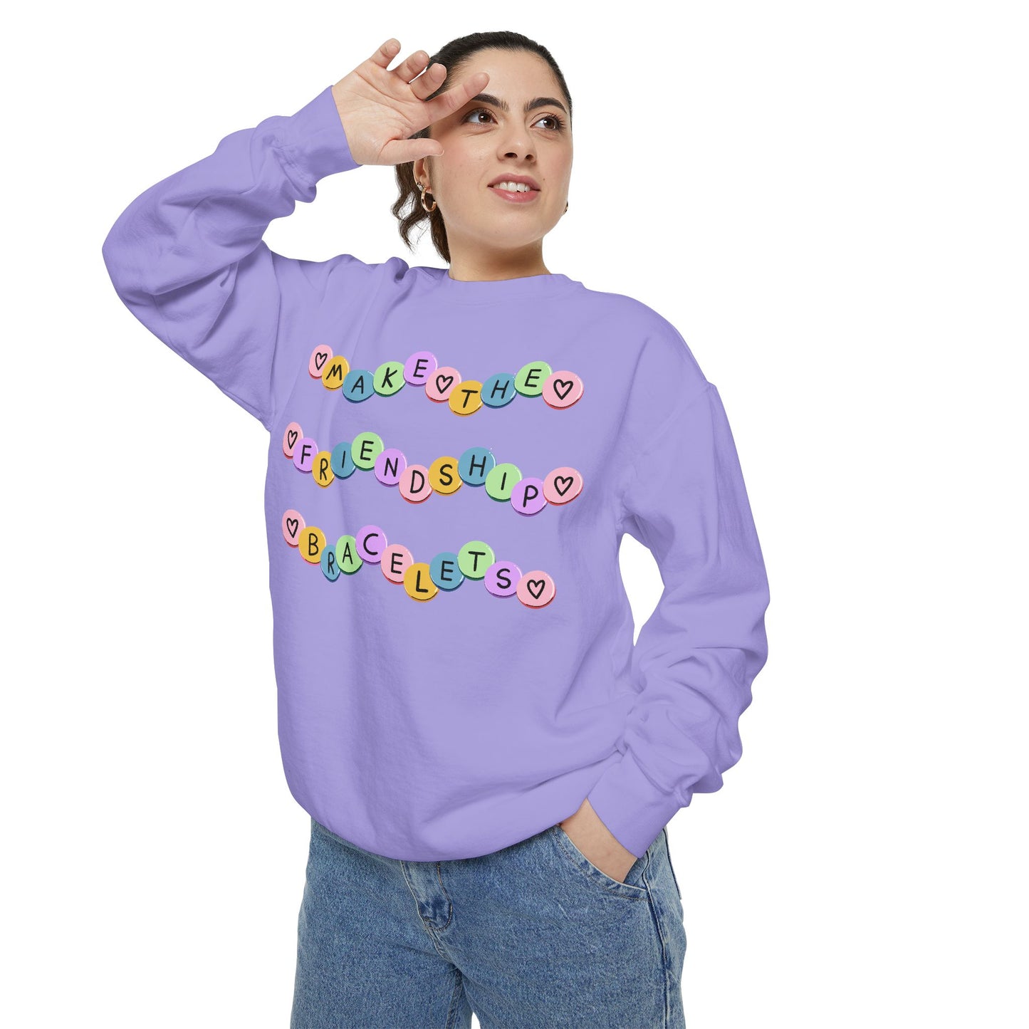 Make The Friendship Bracelets - Comfort Colors Sweatshirt