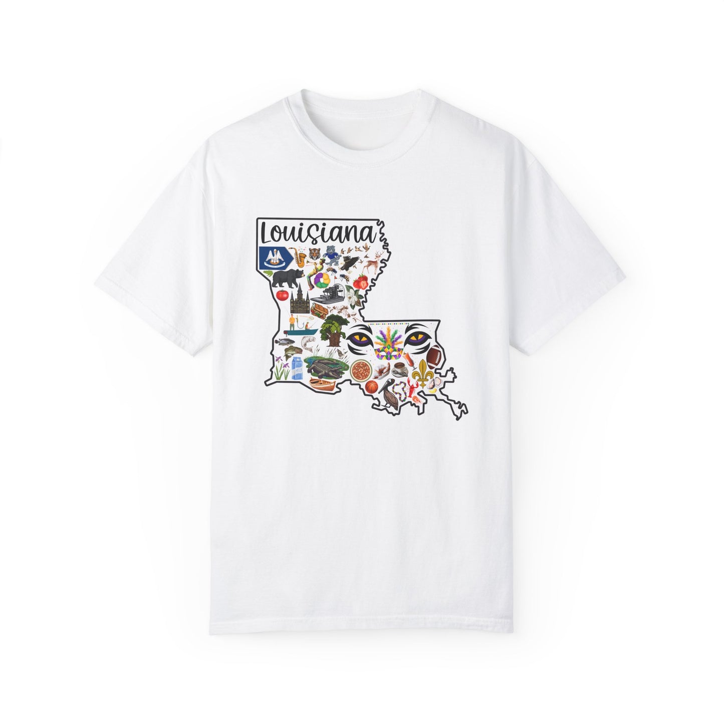 Beautiful State of Louisiana - Comfort Colors Shirt