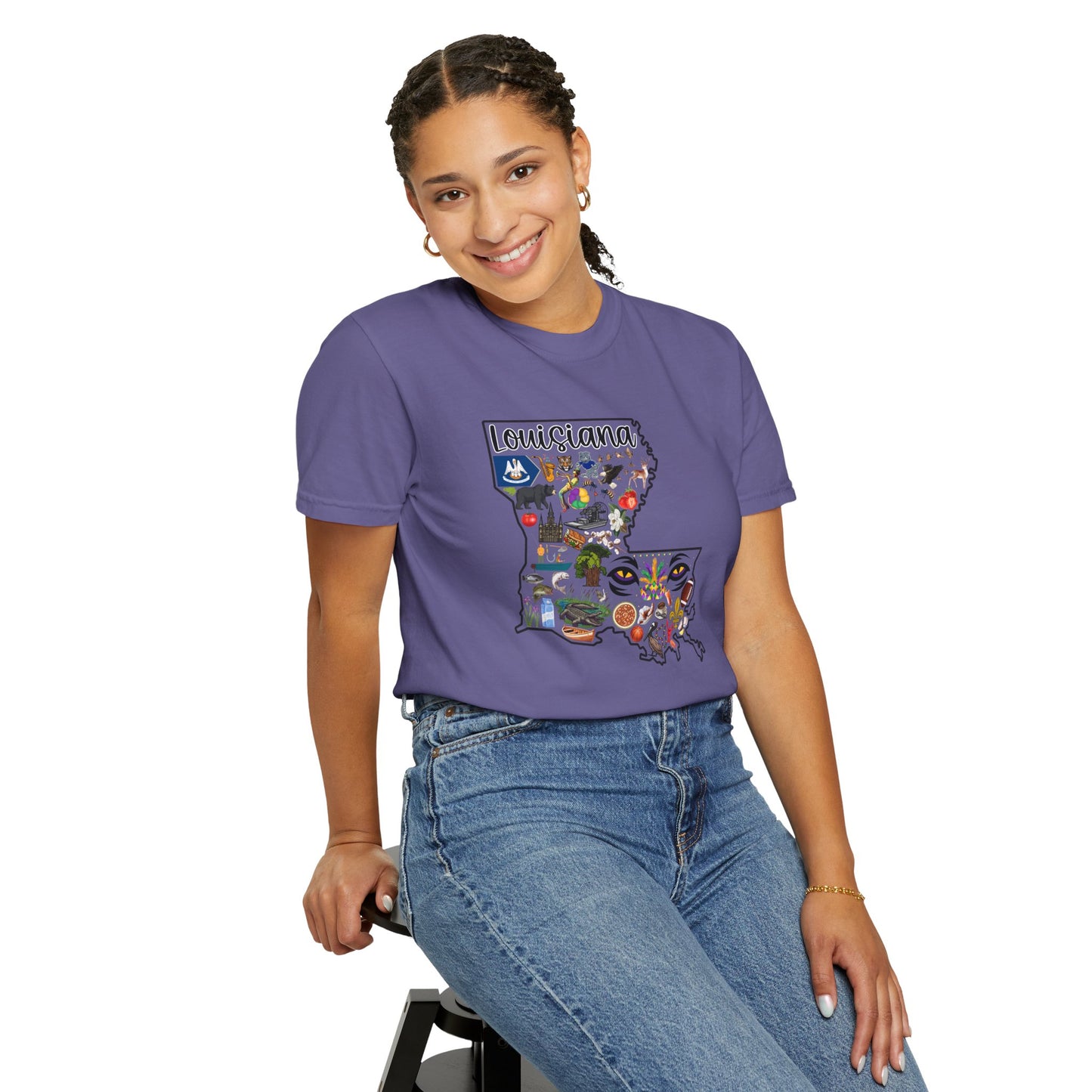 Beautiful State of Louisiana - Comfort Colors Shirt
