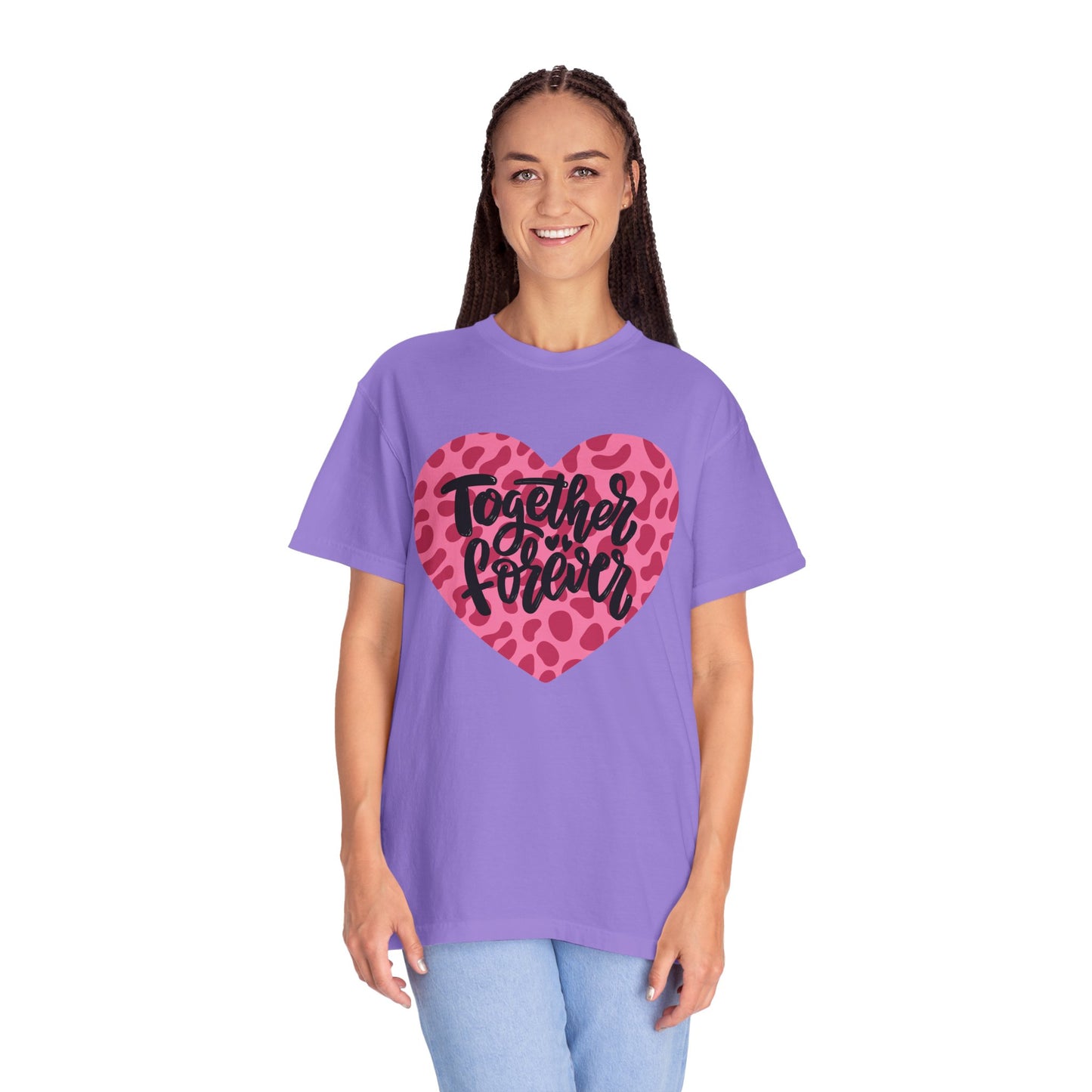 Together Forever Cheetah Heart - Comfort Colors Shirt
