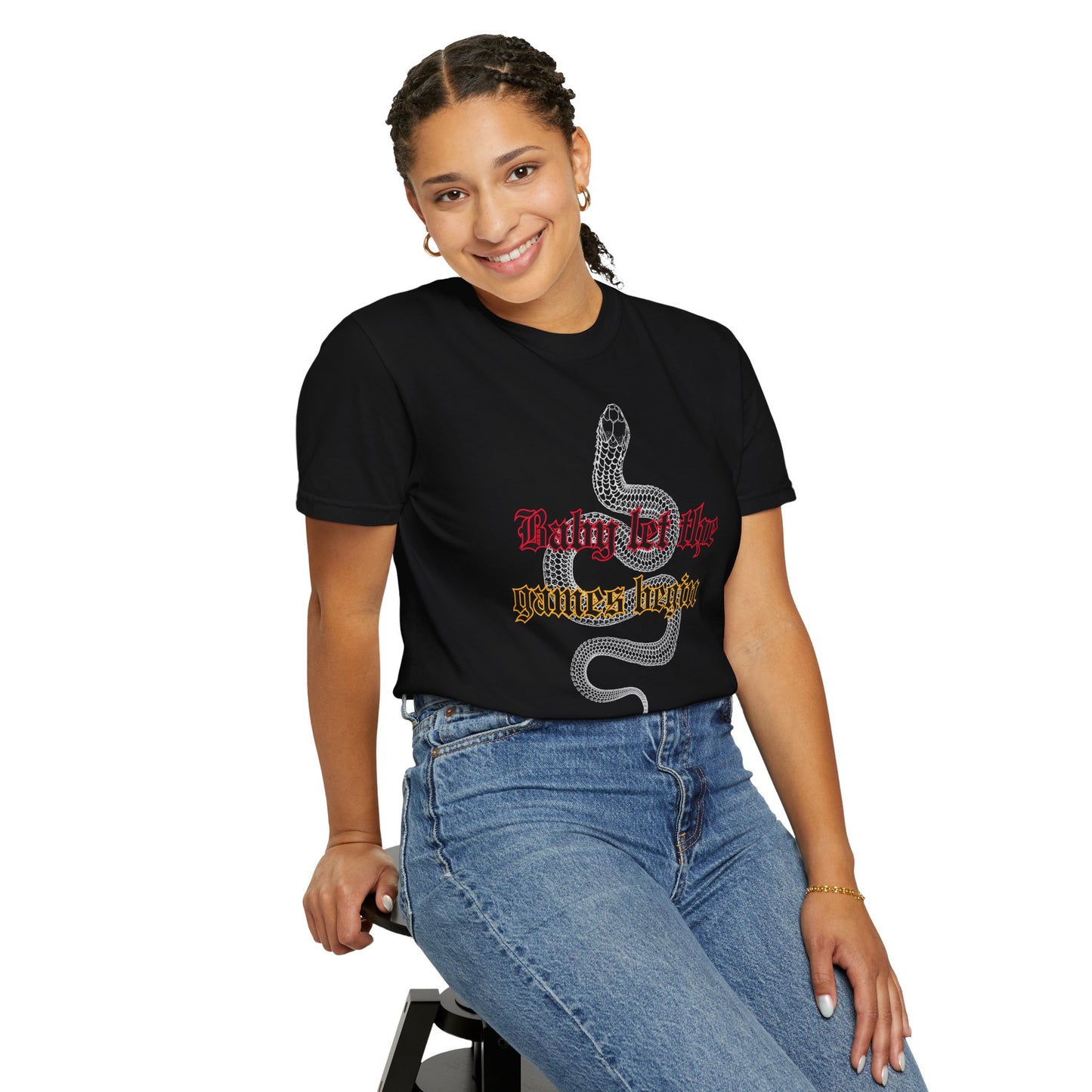 Baby Let The Games Begin - Comfort Colors Shirt