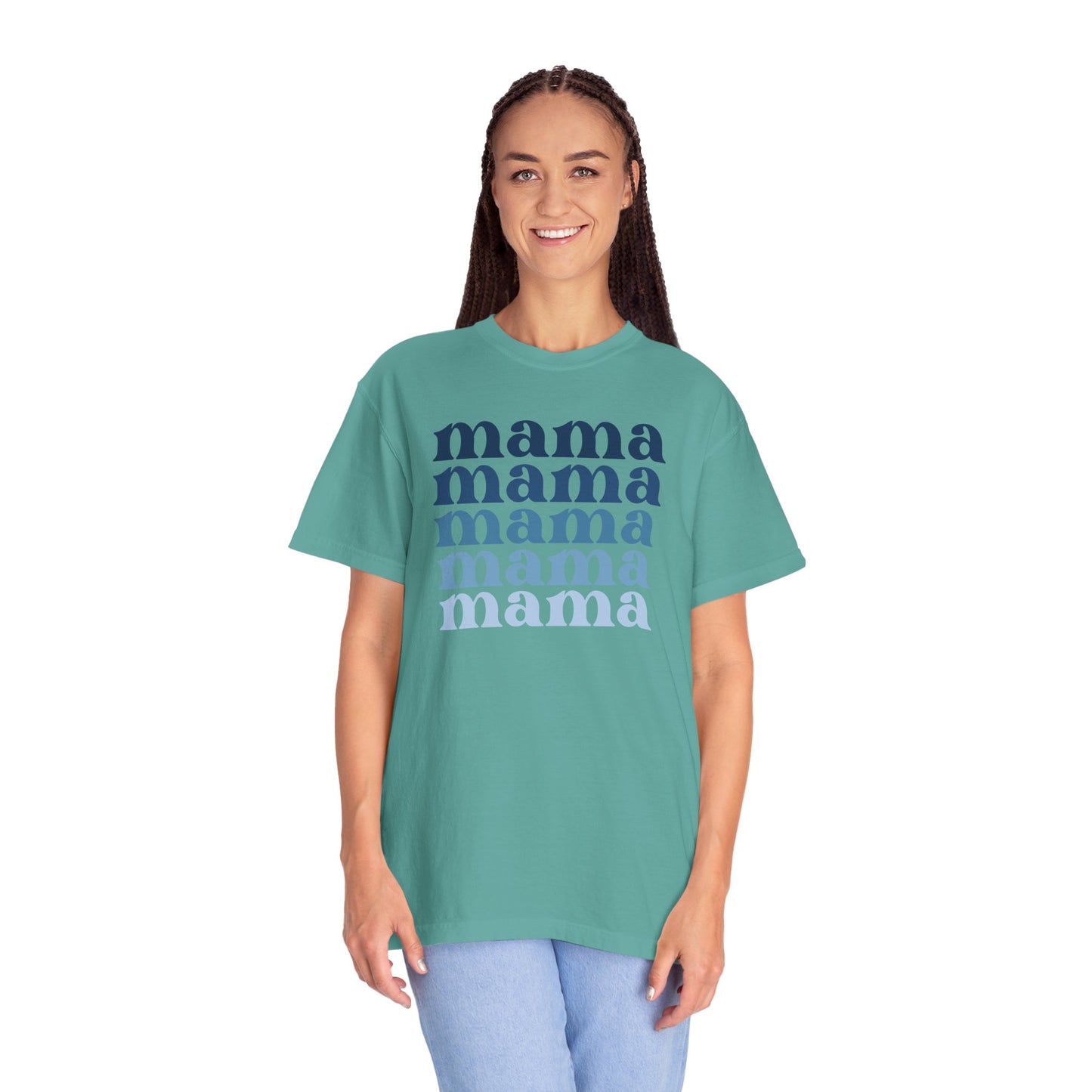 Mama (Blue) - Comfort Colors Shirt